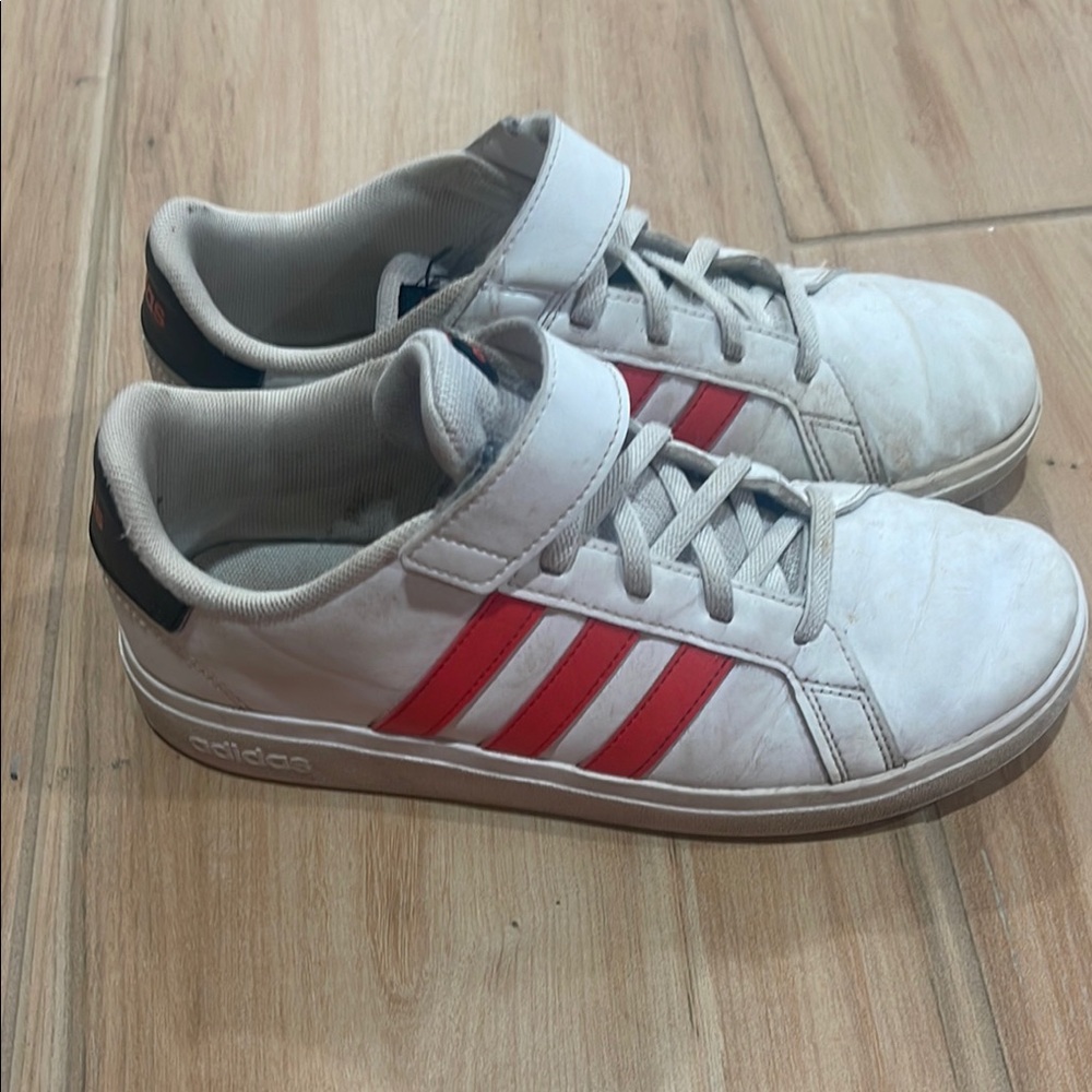 COPY - adidas White and Red Sneakers with Classic Design